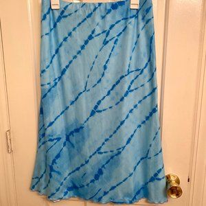 Aqua Blue Maxi Skirt